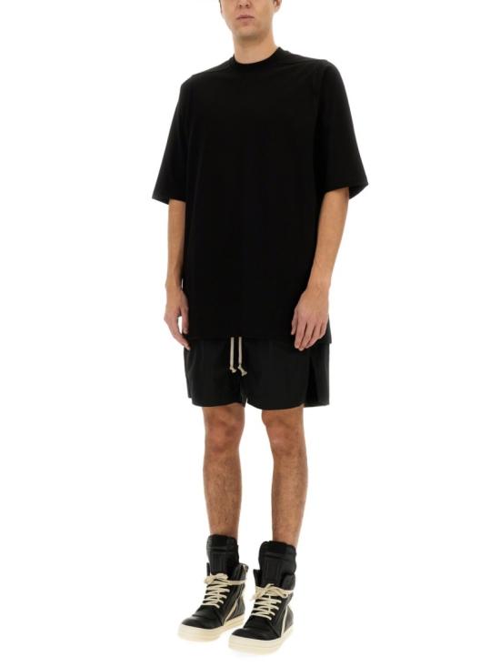  릭 오웬스 반팔 티셔츠 RU01E5249 BA09 Black - RICK OWENS