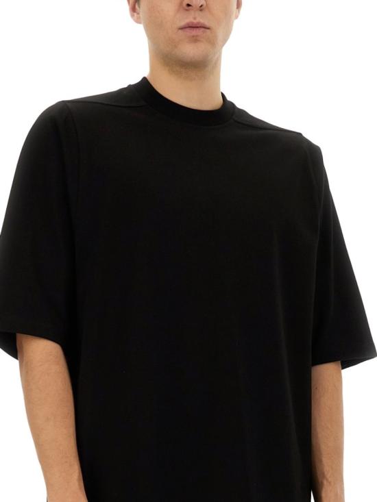  릭 오웬스 반팔 티셔츠 RU01E5249 BA09 Black - RICK OWENS