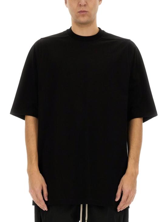  릭 오웬스 반팔 티셔츠 RU01E5249 BA09 Black