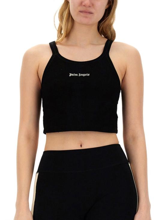  팜앤젤스 트레이닝 티셔츠 PWAD060 S24FAB0021003 Black - PALM ANGELS