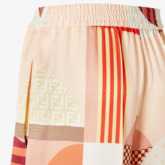 25FW 펜디 스트레이트 팬츠 FR6494AUQMF1SAW Multicolor - FENDI