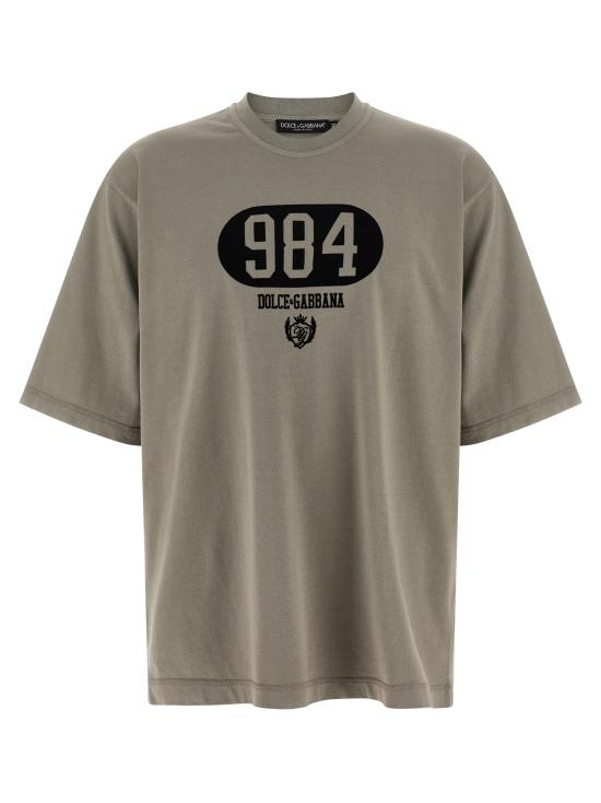 25FW 돌체앤가바나 반팔 티셔츠 G8PB8TG7M3MN0634 Gray