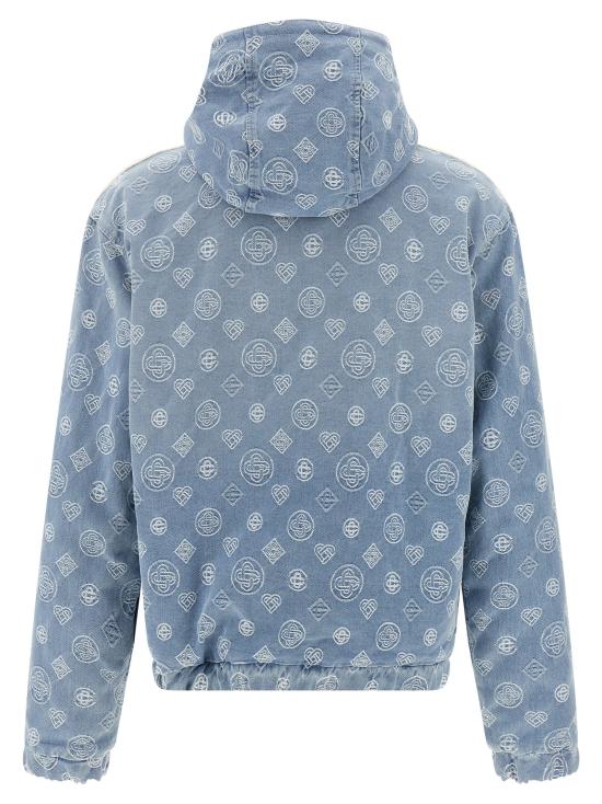 25FW 카사블랑카 자켓 MAW25JTP42901BLEACHEDMONOGRAMDENI Multicolor - CASABLANCA