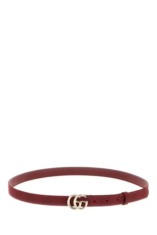 25FW 구찌 슬림 벨트 409417FADG2 8417 ROSSO ANCORA