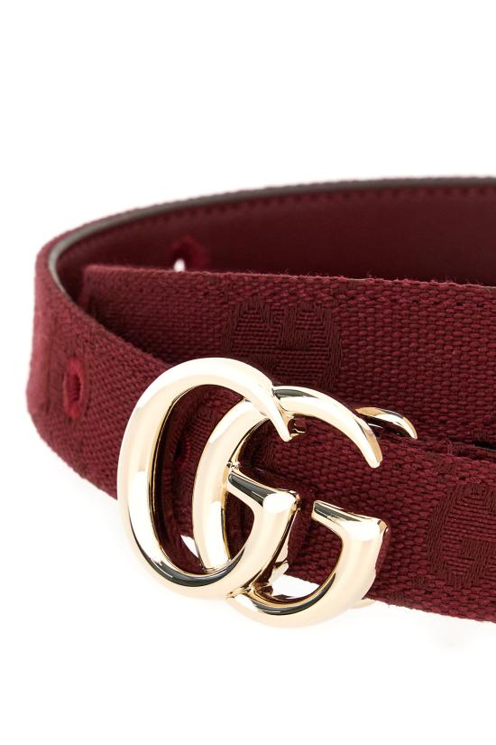 25FW 구찌 슬림 벨트 409417FADG2 8417 ROSSO ANCORA - GUCCI