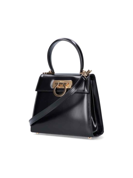 25FW 살바토레 페라가모 토트백 749021 290 Black - SALVATORE FERRAGAMO