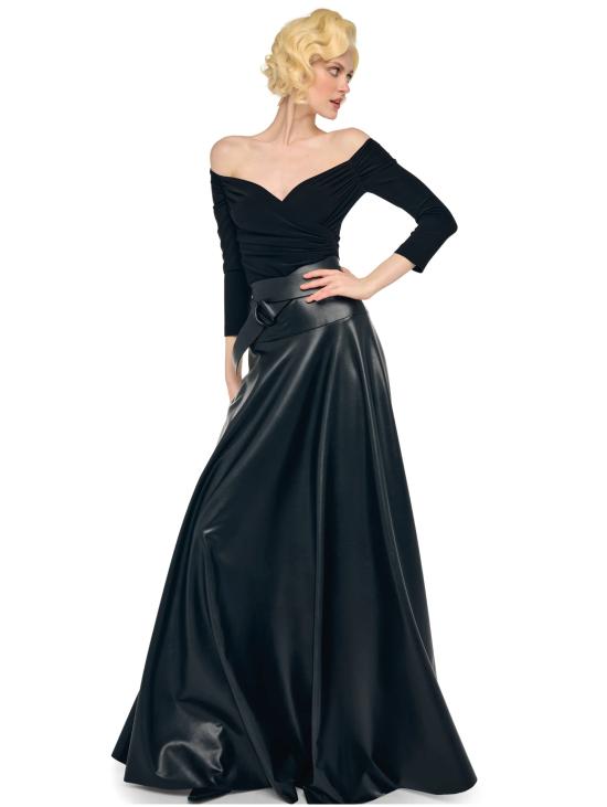 25FW 노마카말리 바디수트 티셔츠 KK325BPLR19001black - NORMA KAMALI