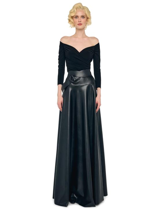 25FW 노마카말리 바디수트 티셔츠 KK325BPLR19001black - NORMA KAMALI