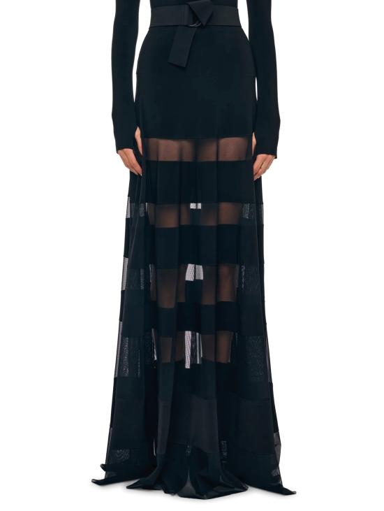 25FW 노마카말리 롱 스커트 KK325SPMR38001black