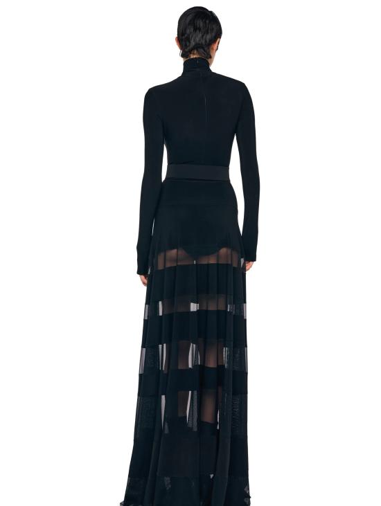 25FW 노마카말리 롱 스커트 KK325SPMR38001black - NORMA KAMALI