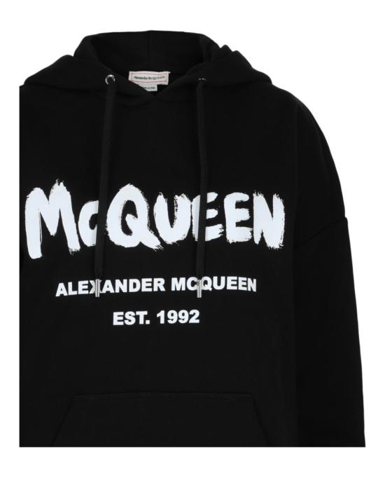  알렉산더 맥퀸 후드 티셔츠 674882 QZAD5 0520 00008 42 Black - ALEXANDER MCQUEEN