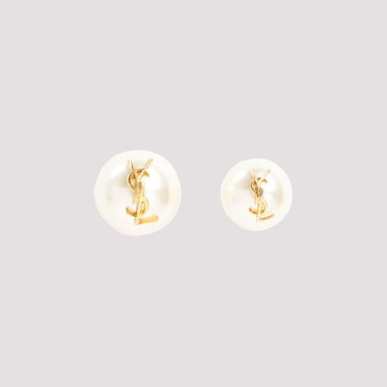 25FW 생로랑 이어링 691563 Y1526 White - SAINT LAURENT