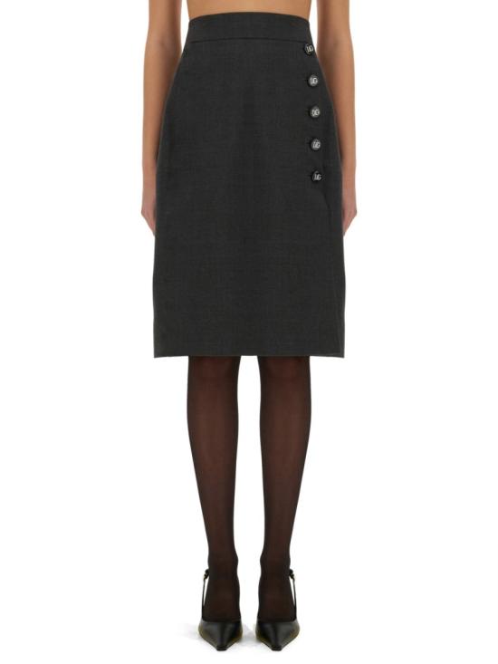 25SS 돌체앤가바나 미디 스커트 F4C1CT FU286S8290 Grey