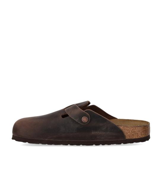 26FW 버켄스탁 보스턴 오일드 레더 클로그 860133 M 40 Brown - BIRKENSTOCK