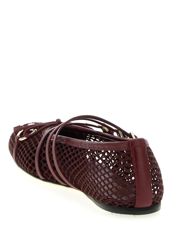 25FW 구찌 홀스빗 플랫 슈즈 835077FAEQZ6207 Bordeaux - GUCCI