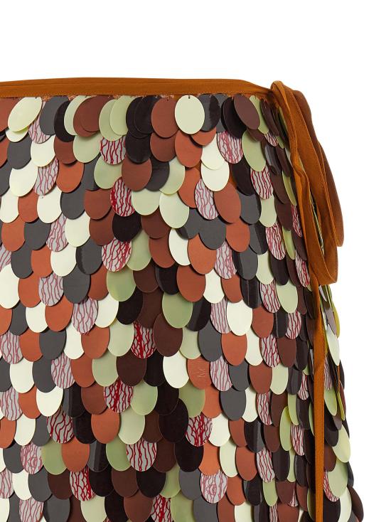 25FW 드리스 반 노튼 롱 스커트 2520106022317701 Multicolor - DRIES VAN NOTEN