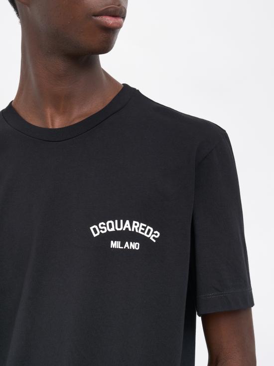 25FW 디스퀘어드2 반팔 티셔츠 MS74GD1477D20020962X Black - DSQUARED2