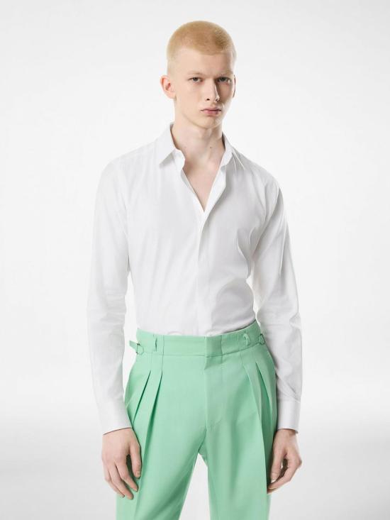 25FW 톰포드 긴팔 셔츠 HLVA01 CSS03 WAA OPTICAL WHITE - TOMFORD