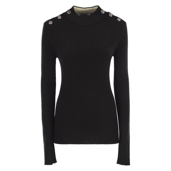 25FW 스포트막스 스웨터 2522366182600 BLACK