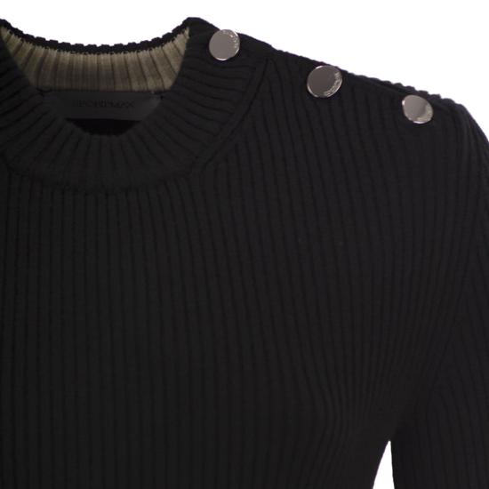 25FW 스포트막스 미디 원피스 2522326022600 BLACK - SPORTMAX