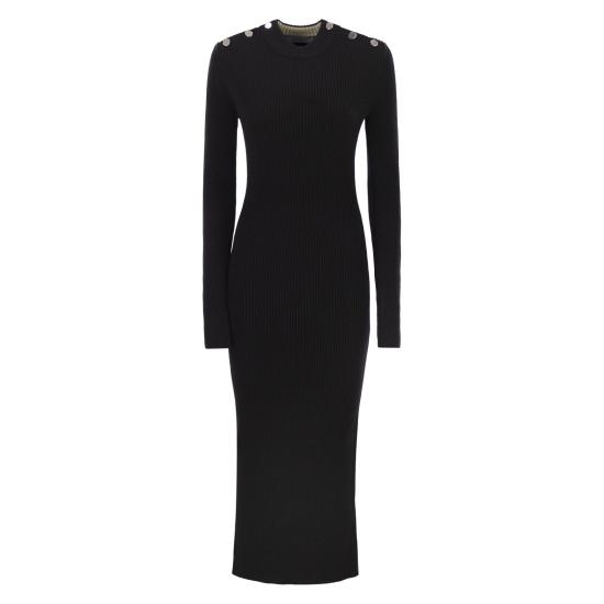 25FW 스포트막스 미디 원피스 2522326022600 BLACK