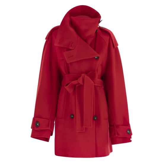 25FW 스포트막스 YOLE 울코트 2522016063600 RED