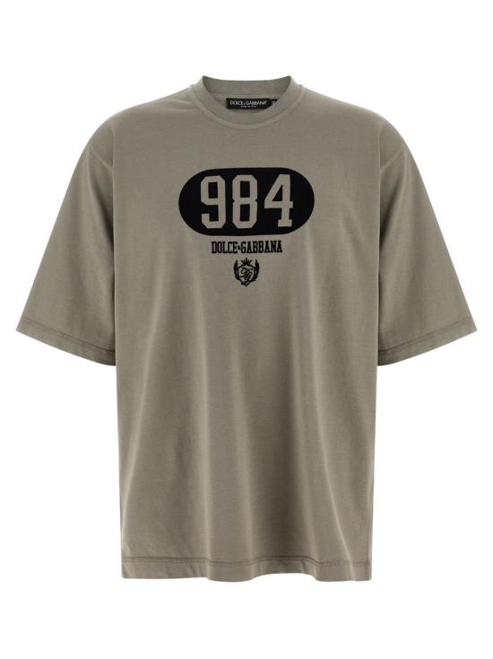 25FW 돌체앤가바나 반팔 티셔츠 G8PB8TG7M3MN0634 GRAY