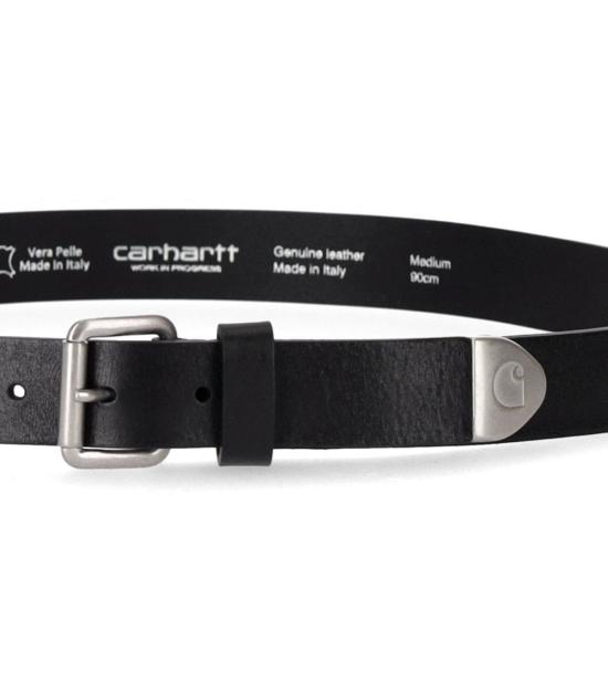  칼하트 WIP 가죽 벨트 I033808 EN XX S Black - CARHARTT WIP