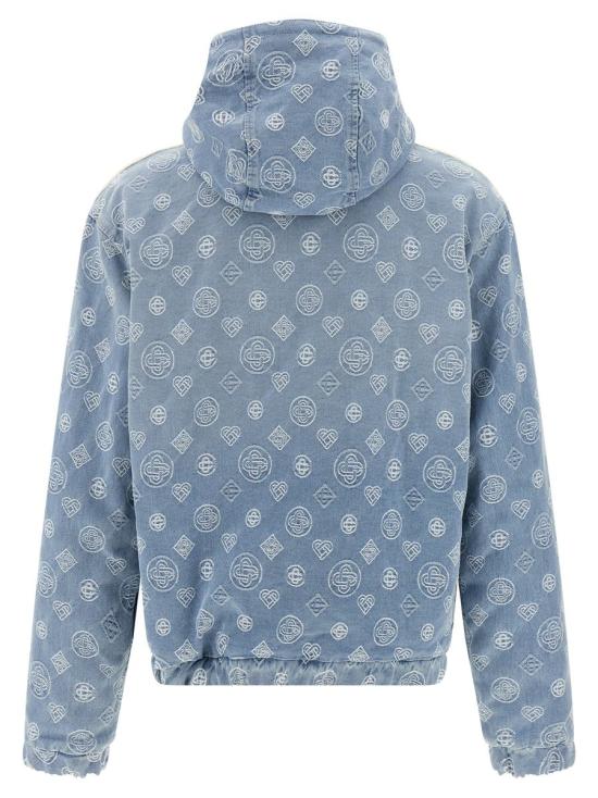 25FW 카사블랑카 자켓 MAW25JTP42901BLEACHEDMONOGRAMDENI MULTICOLOR - CASABLANCA