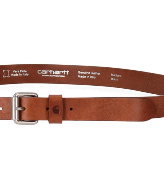 25FW 칼하트 WIP 가죽 벨트 I032433 14EXX S Tan - CARHARTT WIP
