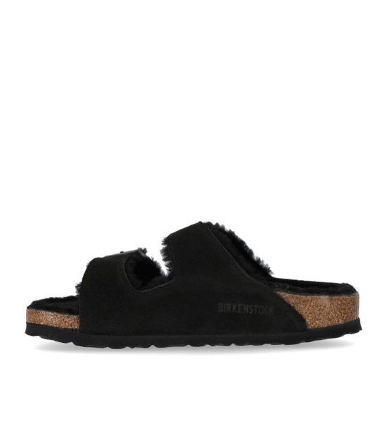 버켄스탁 아리조나 셔링 스웨이드 레더 752663 36 Black - BIRKENSTOCK