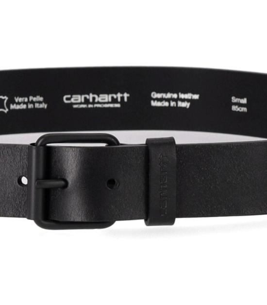 26SS 칼하트 WIP 가죽 벨트 I030992 00E XX S Black - CARHARTT WIP