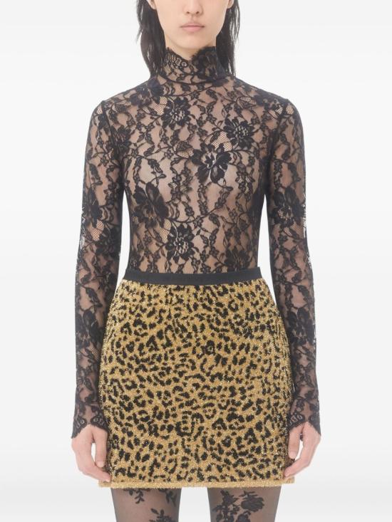 25FW 발렌티노 가라바니 바디수트 티셔츠 7B0MR01Z9TS 0NO Black - VALENTINO GARAVANI