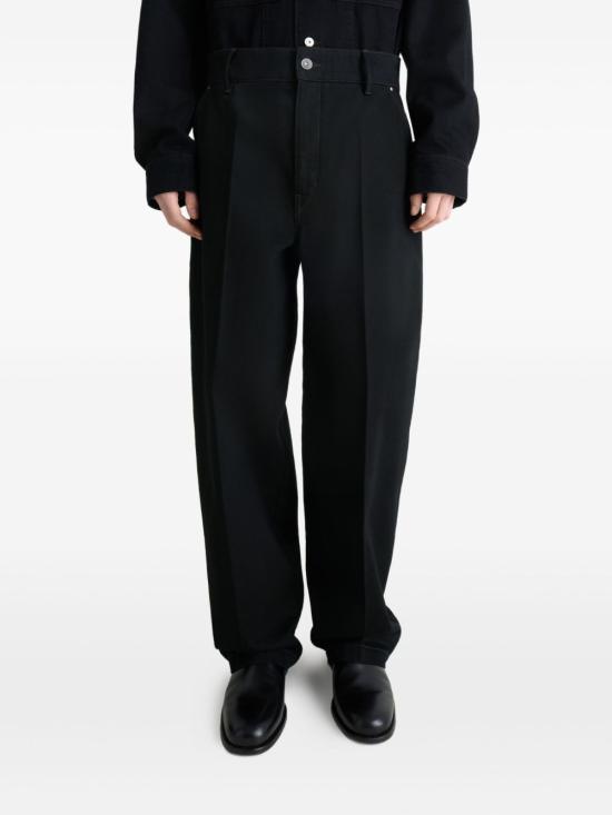 25FW 르메르 스트레이트 팬츠 PA1261 LD1055BK999 Black - LEMAIRE