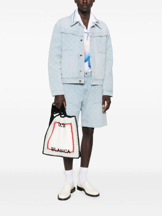 25FW 카사블랑카 수트 자켓 MPF25JK401 02BLUE Blue - CASABLANCA