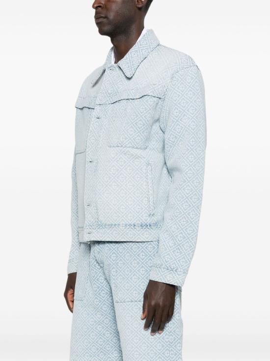 25FW 카사블랑카 수트 자켓 MPF25JK401 02BLUE Blue - CASABLANCA