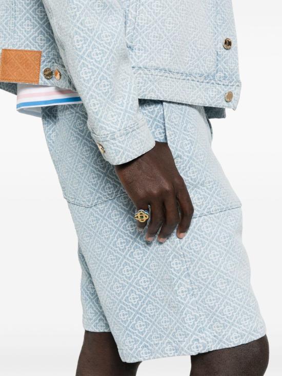 25FW 카사블랑카 숏팬츠 MPF25TR332 01NAVY Blue - CASABLANCA