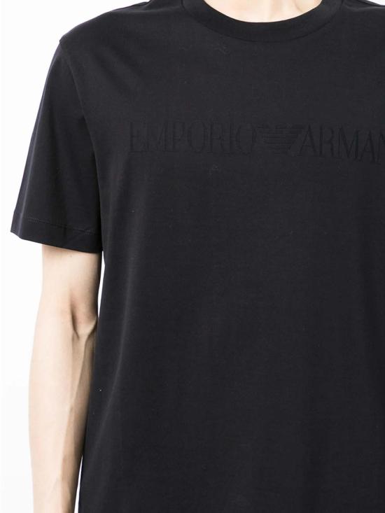 25FW 엠포리오 아르마니 반팔 티셔츠 1JGYZ8N1TD20974 Black - EMPORIO ARMANI