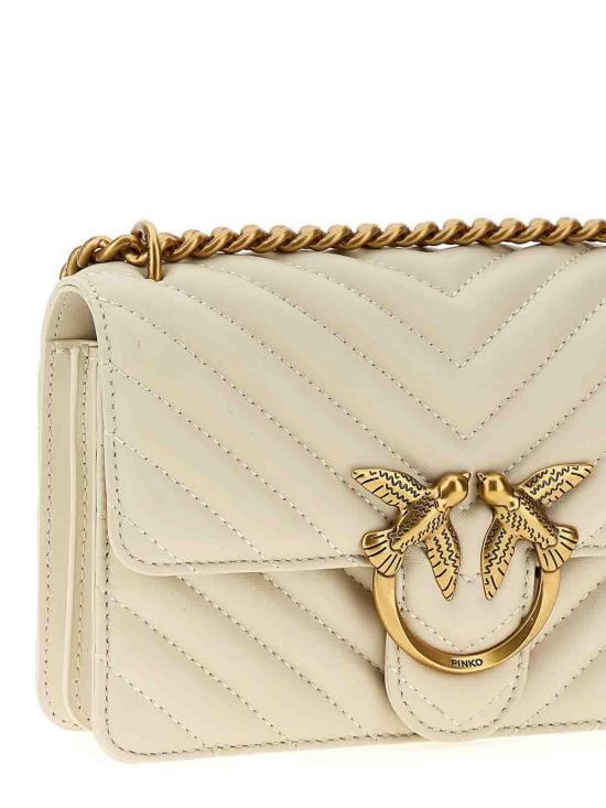  핑코 크로스백 100074A0GKZ14O White - PINKO