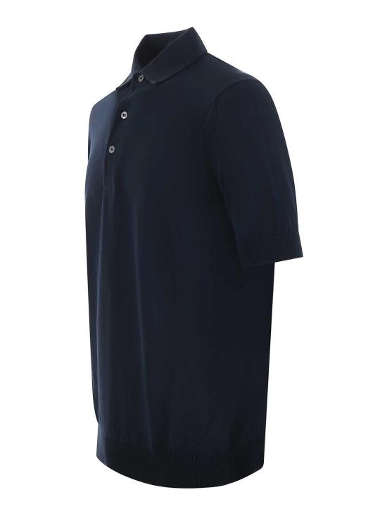 26SS 필리포 드 로렌티스 폴로 티셔츠 PL1MCPARCR14R890 Blue - FILIPPO DE LAURENTIIS