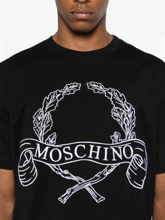  모스키노 반팔 티셔츠 524107221555 Black - MOSCHINO