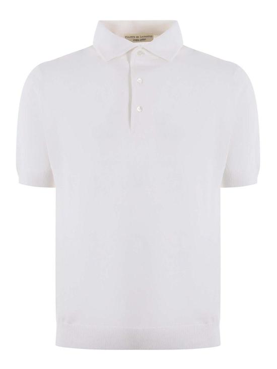 26SS 필리포 드 로렌티스 폴로 티셔츠 PL1MCPARCR14R001 White