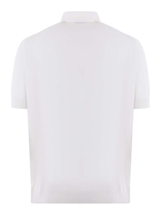 26SS 필리포 드 로렌티스 폴로 티셔츠 PL1MCPARCR14R001 White - FILIPPO DE LAURENTIIS