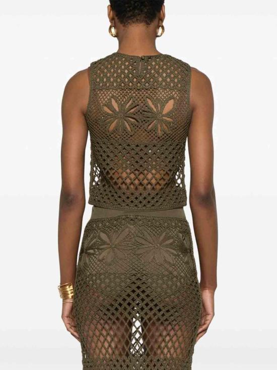  핑코 민소매 티셔츠 104733A2FFX26 Green - PINKO