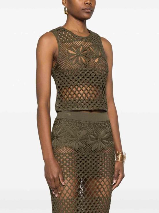  핑코 민소매 티셔츠 104733A2FFX26 Green - PINKO