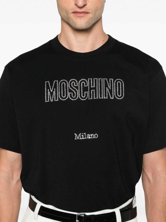  모스키노 반팔 티셔츠 524107261555 Black - MOSCHINO