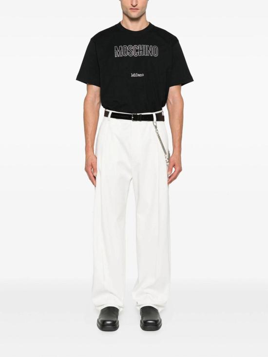  모스키노 반팔 티셔츠 524107261555 Black - MOSCHINO