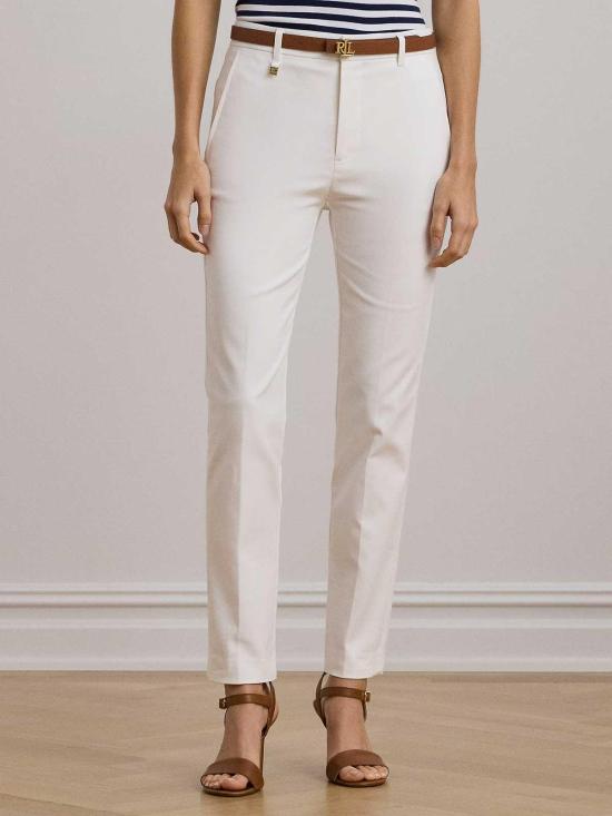 26SS 랄프 로렌 스트레이트 팬츠 200811955005 White - RALPH LAUREN