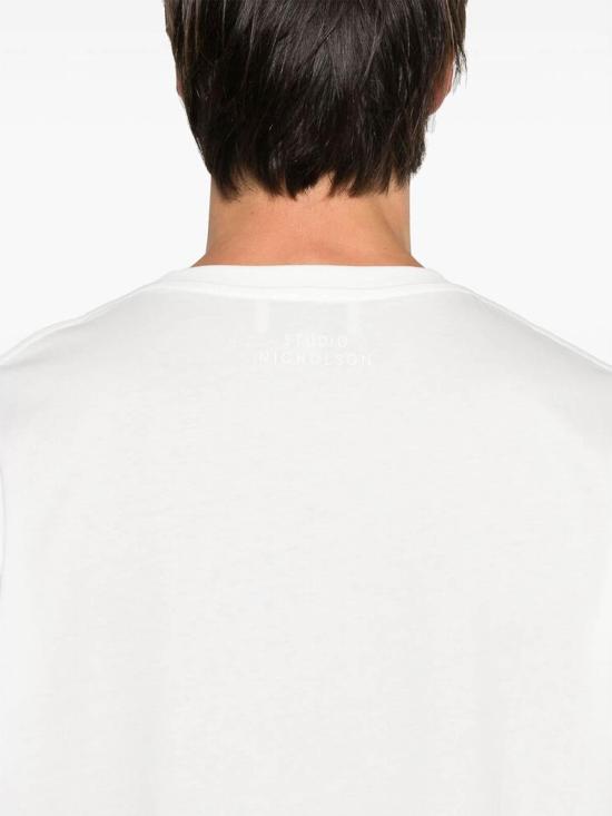 25FW 스튜디오 니콜슨 반팔 티셔츠 SNM1326BRICOFFWH White - STUDIO NICHOLSON