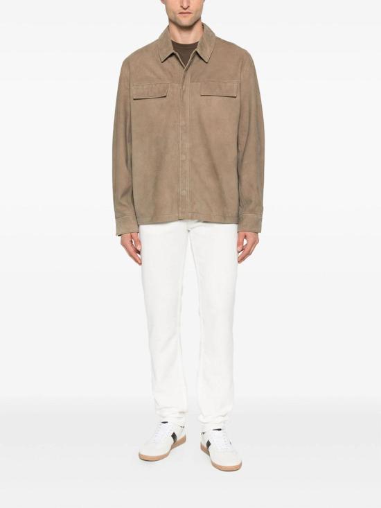  캘빈클라인 가죽 자켓 LV04LC425GMOREL Brown - CALVIN KLEIN